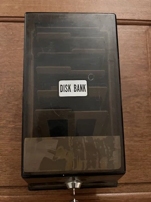 Floppy Drive Storage Box With A Job Lot of 20 Floppy Disks - Image 1 of 3