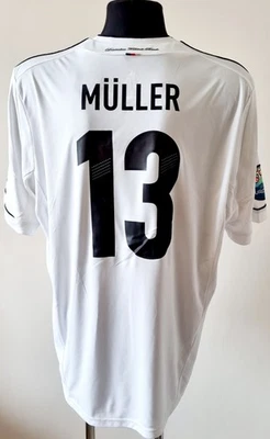 Camiseta Adidas Fútbol Casa Alemania 2012 - 2014 #13 Müller Talla 2XL  Foto 1 de 4