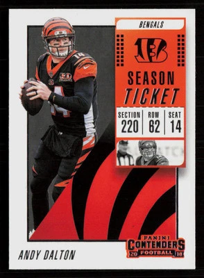 Andy Dalton 2018 Panini Contenders #78 Cincinnati Bengals - Image 1 of 2