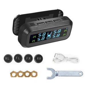 RV/Trailer Tire Pressure Monitoring System, RV TPMS with 4 External Sensors N6T1 - Picture 1 of 7