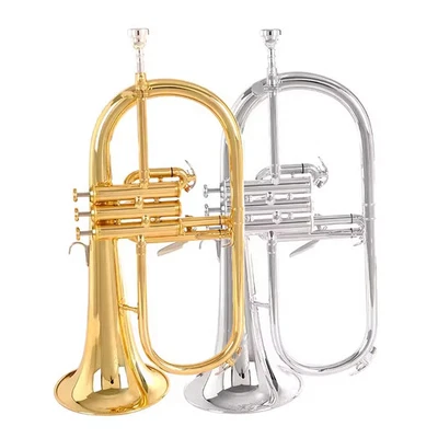JUPITER Brand New Professional Flugelhorn JHF-846R Gold Lacquer With Case  - Bild 1 von 4
