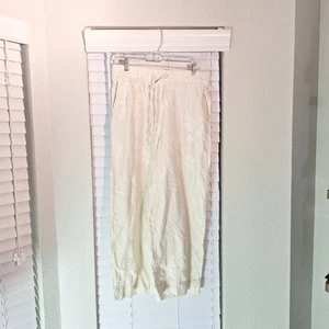 Joie 100%linen Size L Women's Boho Wide Legged Pants - Picture 1 of 10