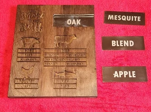 I Only Smoke The Good Stuff Walnuss Holz austauschbares Raucherschild 9"" x 7" - Bild 1 von 9