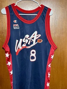 Maglia Vintage Champion Team USA Olympic Basketball #8 Scottie Pippen Taglia 48 - Foto 1 di 3