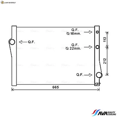 KÜHLER MOTORKÜHLUNG BWA2471 FÜR BMW X5/E70/SAV/F15/F85 X6/E71/E72/SAC/F16/F86 - Image 1 of 4