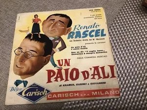 Renato Rascel 7” EP Vinyl Record Un Paio D’Ali Italy Carisch LCA 29025 Rare - Picture 1 of 4