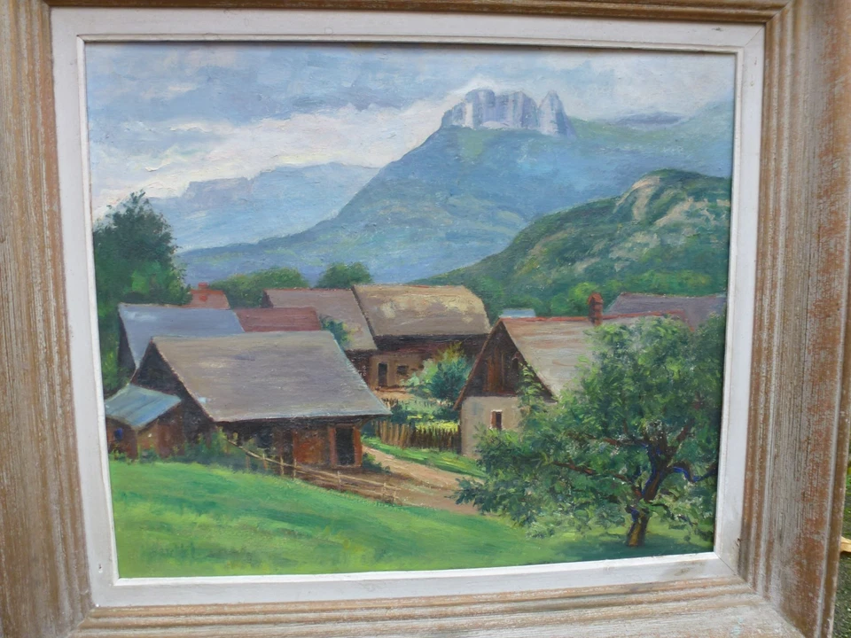 Grand tableau : Annecy  Thônes Talloires - Haute-Savoie Montagne Dents de LANFON - Photo 1/4