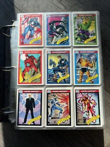 1990 Impel Marvel Universe Series 1 - Complete Set #1-162 - Stan Lee NM-MT - Picture 1 of 18