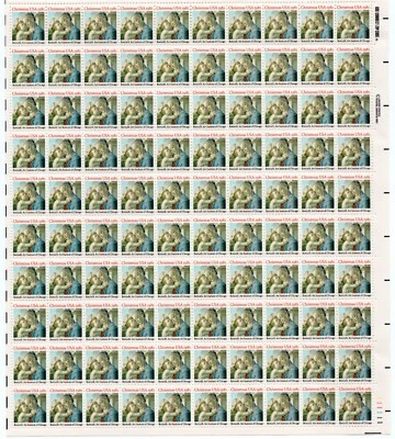 Scott #1939 Madonna (Botticelli) Sheet of 100 Stamps - MNH - Image 1 of 2