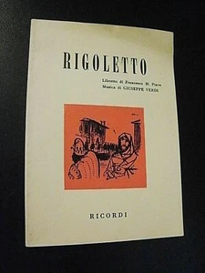 Giuseppe Verdi RIGOLETTO / Libretto d'opera Ricordi 1977 - Imagen 1 de 1