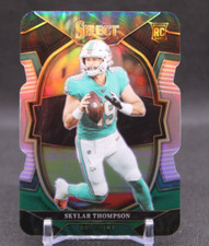 2022 SKYLAR THOMPSON Panini Select BLACK GREEN Die Cut Prizm RC #96 Dolphins RC