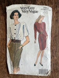 VERY EASY Very Vogue * Dress * 7963 PATTERN SZ 14-16-18 UNCUT - Picture 1 of 2