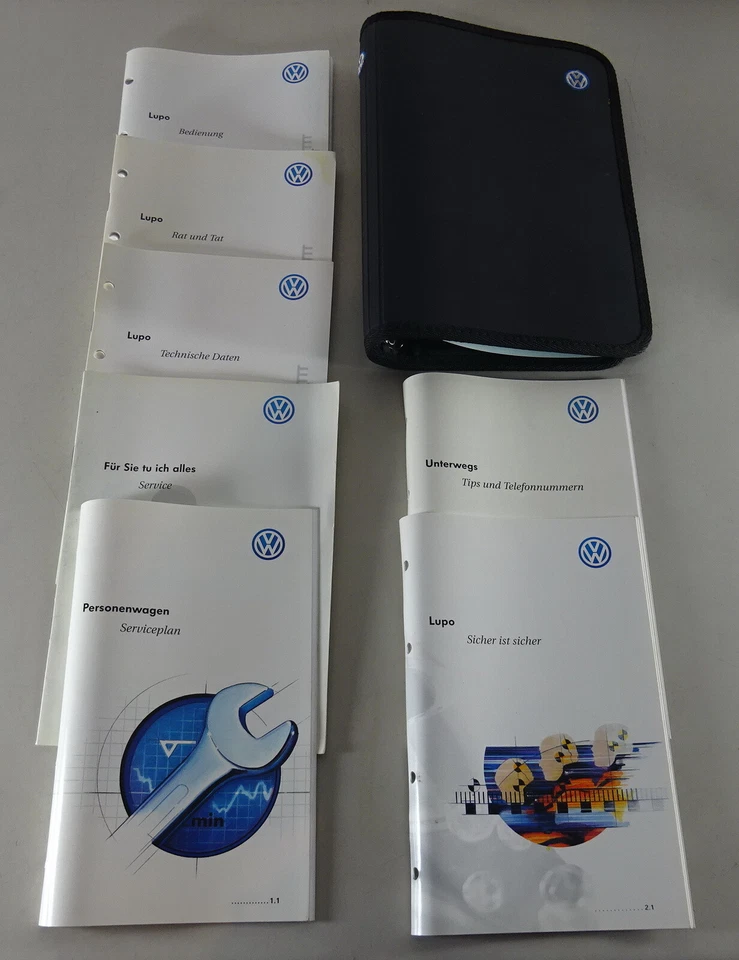 Cartella Del Tavolo + Manuale D'uso VW LUPO Del 1998 - Immagine 1 di 1
