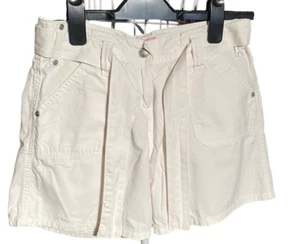 Matalan Shorts Girls 12-13 Years Denim White Belt CQ - Picture 1 of 8
