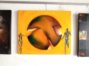 Original Kunst von Udo Fugmann - Öl auf Leinwand 50x40x2 Unikat mit Zertifikat - Bild 1 von 4