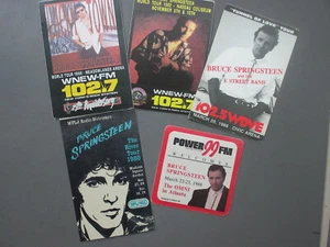 Bruce Springsteen radio satin stickers 5  1980 - '92 NY, Pittsburg, Atlanta ! - Picture 1 of 1