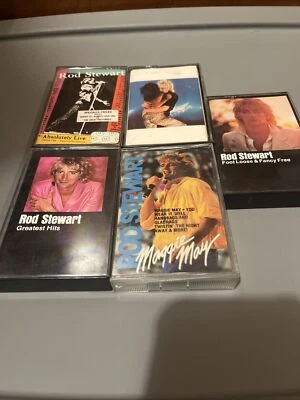 5-Rod Stewart Cassettes Great Condition Tested Fine. Description In Pics - Image 1 of 4