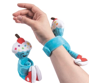 Hugging Plush Birthday Cupcake Slap Bracelet (Free Shipping with 6 or more items - Picture 1 of 1