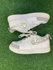 Nike Air Force 1 V82 White/Grey CK0830-100 Toddler 10C - Picture 1 of 6