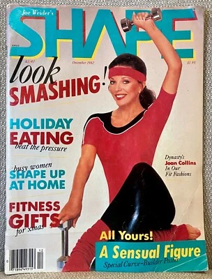 Weider's SHAPE Magazine Dec 1982 Dynasty's JOAN COLLINS Judi Sheppard Missett - Image 1 of 4