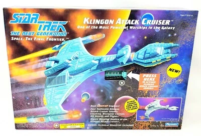 NRFB De colección Star Trek Klingon Attack Cruiser 1992 próxima generación Playmates #6155 Foto 1 de 4