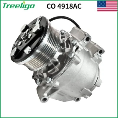 Compresor de aire acondicionado con embrague CO 4918AC para Honda Civic 2007 2008-2011 1,8 L Foto 1 de 4