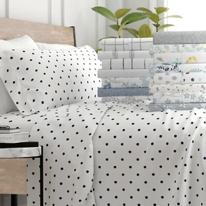 Patterned 4PC Bed Sheets set by Kaycie Gray Fashion Easy Care Deep Pocket - Picture 1 of 120