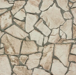 Pop Up Panel selbstklebend 52x250cm 3D-Effekt 95575-1 Mauer Stein beige creme (2 - Bild 1 von 2