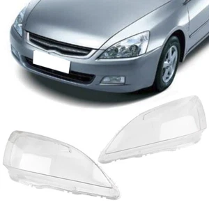 Front Headlight Cover Clear Lampshade Cap For Honda Accord 2003-2007 Left+Right - Foto 1 di 6