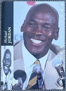 🔥 1994 UPPER DECK #MJR1 MICHAEL JORDAN Retirement NBA OCT 6TH 1993 🔥 - Picture 1 of 2