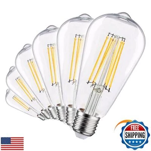 LISTOCASA ST21 Vintage LED Edison Bulbs Dimmable,8W(100W Equivalent),ST64 Ant - Picture 1 of 5