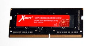 8 GB DDR4-RAM 260-pin SO-DIMM 1,2V DDR4-2400 CL17 'Xmore DDR4SO008GXECG-001Z' - Afbeelding 1 van 2