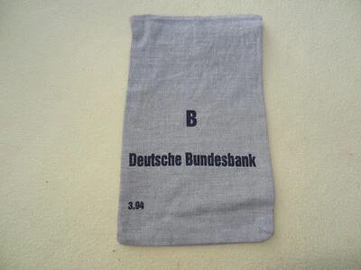 Geldsack Jute gebraucht  Aufdruck "B Deutsche Bundesbank 03/94" - Bild 1 von 2
