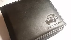 Mini klassische gravierte Leder Geldbörse (Warengeschenk Geschenk Cooper Clubman) - Bild 1 von 3