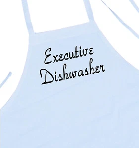 Executive Dishwasher Funny Apron For The Kitchen, Cute Aprons For Washing Dishes - Picture 1 of 3