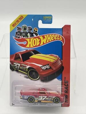 Figura Coche Camionero Hot Wheels Race Circle 156/250 Rojo #37 Cs3 Amarillo Foto 1 de 4