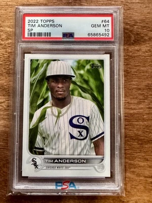 2022 Topps #64 Tim Anderson Sp PSA 10 - Image 1 of 2