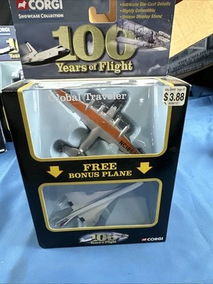 Corgi: 100 Years of Flight -  Global Traveler & Extra Plane - Diecast - New - Image 1 of 2