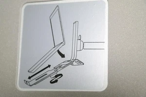 NEW HUMANSCALE M2NHW LAPTOP NOTEBOOK HOLDER TRAY SHELF MOUNT M2 M8 MONITOR ARM - Picture 1 of 12