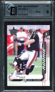 2001 Leaf Rookies & Stars - Jay Feely (RC) Rookie #133 GAI 9 - Picture 1 of 2