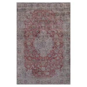 Vintage 316x210 cm Handgeknüpfter Perserteppich Orient Carpet Rug Modern Rot - Picture 1 of 13