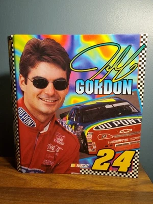 Carpeta de 3 anillas vintage Jeff Gordon #24 Nascar Racing 1996 Hendrick Motor Sports Foto 1 de 4