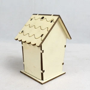 Wooden Bird Nesting Box Handmade Bird Cage for Indoor Outdoor Use - Picture 1 of 11