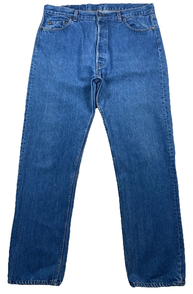 Vintage Levi’s 501 0113 Blue Denim Jeans USA 80’s Men’s 38x32 - Image 1 of 4
