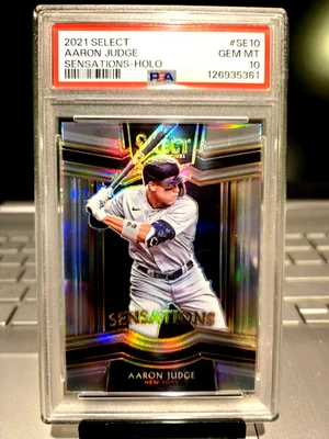 2021 Select Aaron Judge Sensations-Holo #SE10 Gem Mt. 10 " The Bronx Bomber "MVP - Image 1 of 4