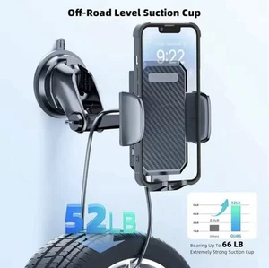 Car Cell Phone Mount Holder Stand One Touch Compatible Any Smartphone - Picture 1 of 5