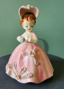 1950s Josef Arnart 7616 Cherchez La Femme Pink Dress Lady Figurine Japan 4.5” ~A - Picture 1 of 4