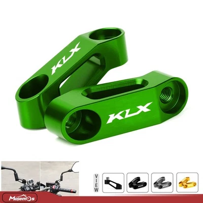For KLX300 KLX300SM KLX300R KLX230 KLX230R Rearview Mirror Risers Extenders - Image 1 of 4