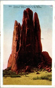 Tower of Babel, Garden of the Gods, Colorado Highest Rock in the Garden Postcard - Picture 1 of 2