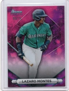 2023 Bowman Sterling - Prospects Lazaro Montes #BSP-78 rifrattore magenta /75 - Foto 1 di 2